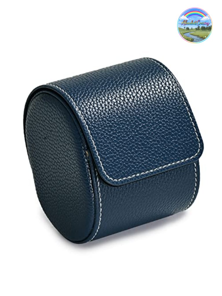 Luxury Leather Travel Watch Case Single Watch Box Portable Jewelry Storage Roll